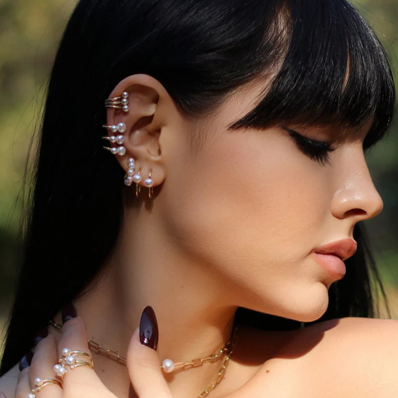 Orecchini Donna Laura P. Argento Dorato 925 Earcuff  EA0018GP